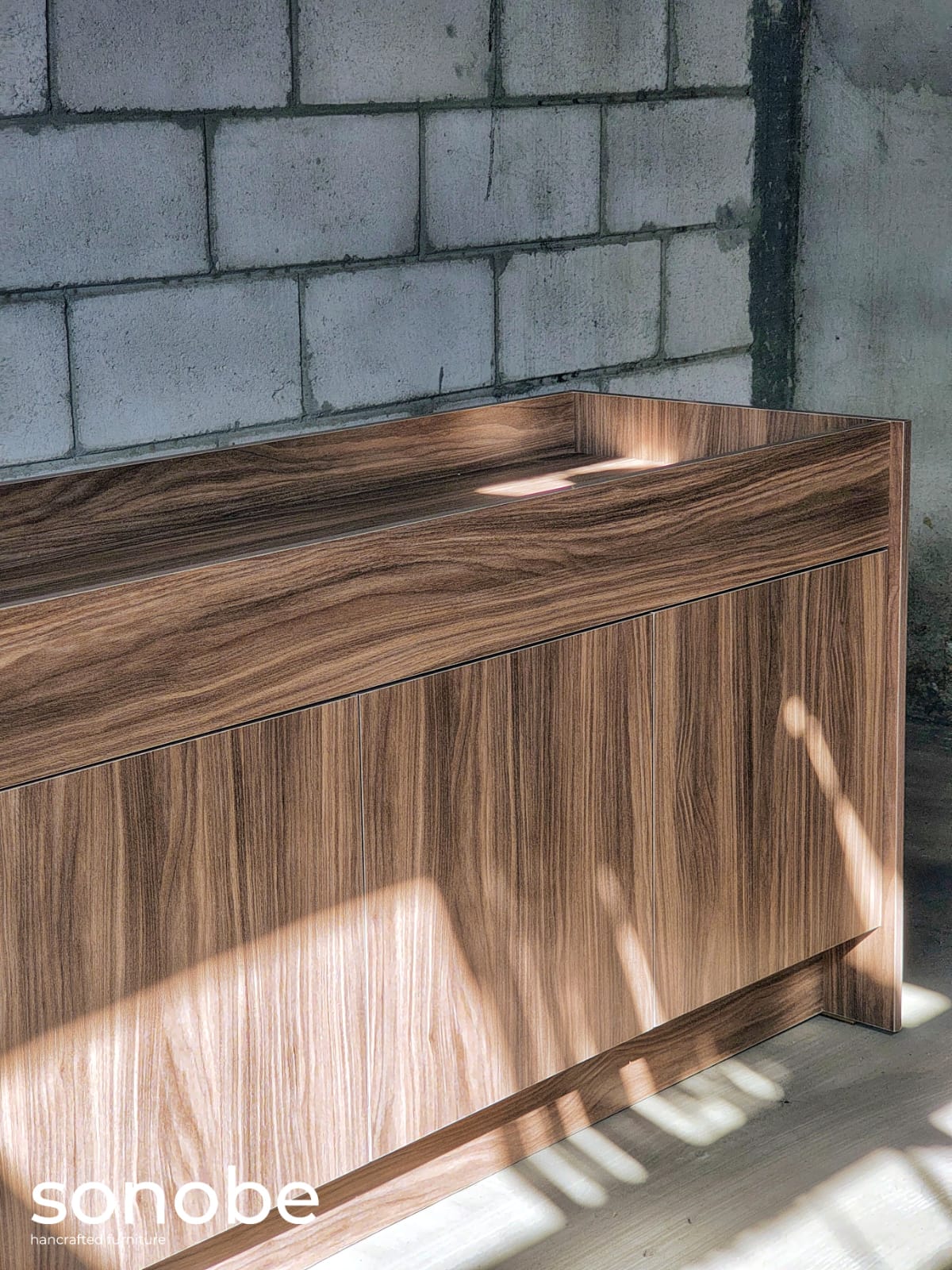 walnut credenza ii — surface and edge detail